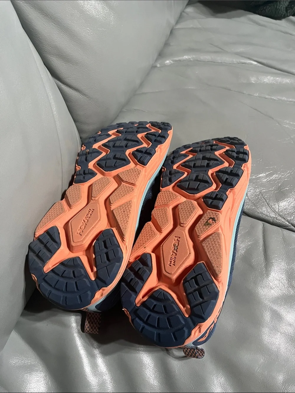 Woman’s Blue and Coral Athletic Running Shoes